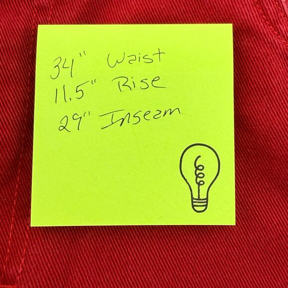 Vintage Tommy Hilfiger Red Straight Leg Jeans Women’s Size 14 (2001) - Picture 6 of 6